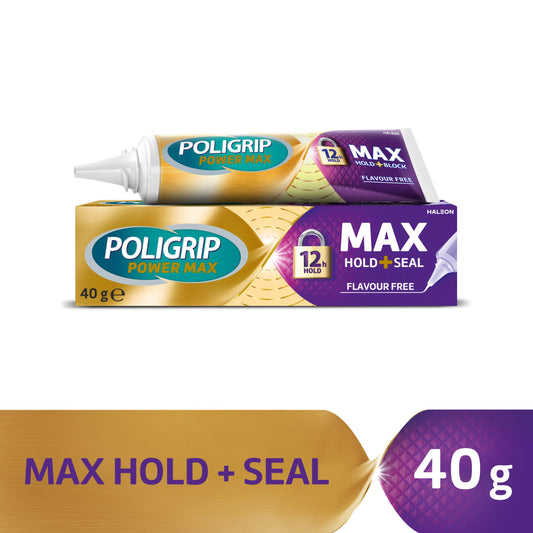 Poligrip Max Seal Denture Fixative Cream 40g