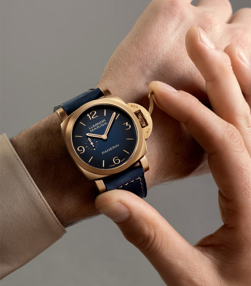Panerai Bronzo Luminor Marina watch 44mm, UK version