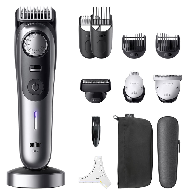 Braun Series 9 Beard Trimmer BT9560 Chrome, imported from the UK