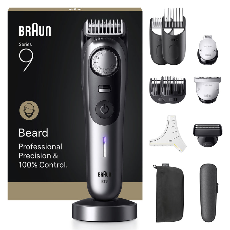 Braun Series 9 Beard Trimmer BT9560 Chrome, imported from the UK