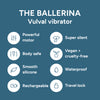 Smile Makers Ballerina vulva vibrator compact silicone (British brand)
