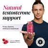 Novomins men's supplement gummies raspberry flavour 60 count, imported from the UK