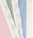 Trotters cashmere blanket with frills, UK version