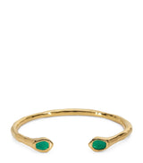 Harrods Monica Vinader Gold Vermeil and Onyx Odyssey Cuff Bracelet- Buy online at McGrocer