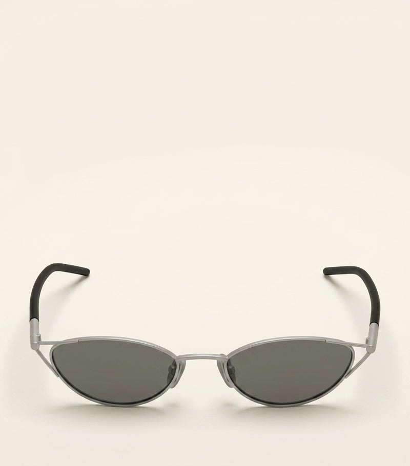 McQueen oval sunglasses with dark lenses, UK version