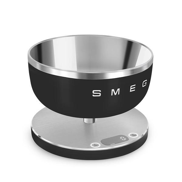 ميزان مطبخ رقمي Smeg KSC01 باللون الأسود، إصدار المملكة المتحدة