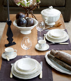 Gien scalloped shell design dessert plates set of 4, 23cm diameter, UK version