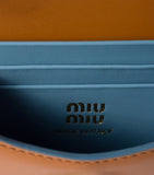 Miu Miu leather chain wallet with tassel, imported from the UK