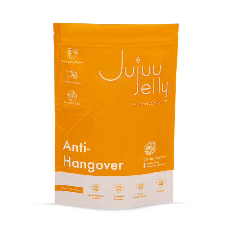 Party Smart anti-hangover jelly sticks bag of 10, UK version