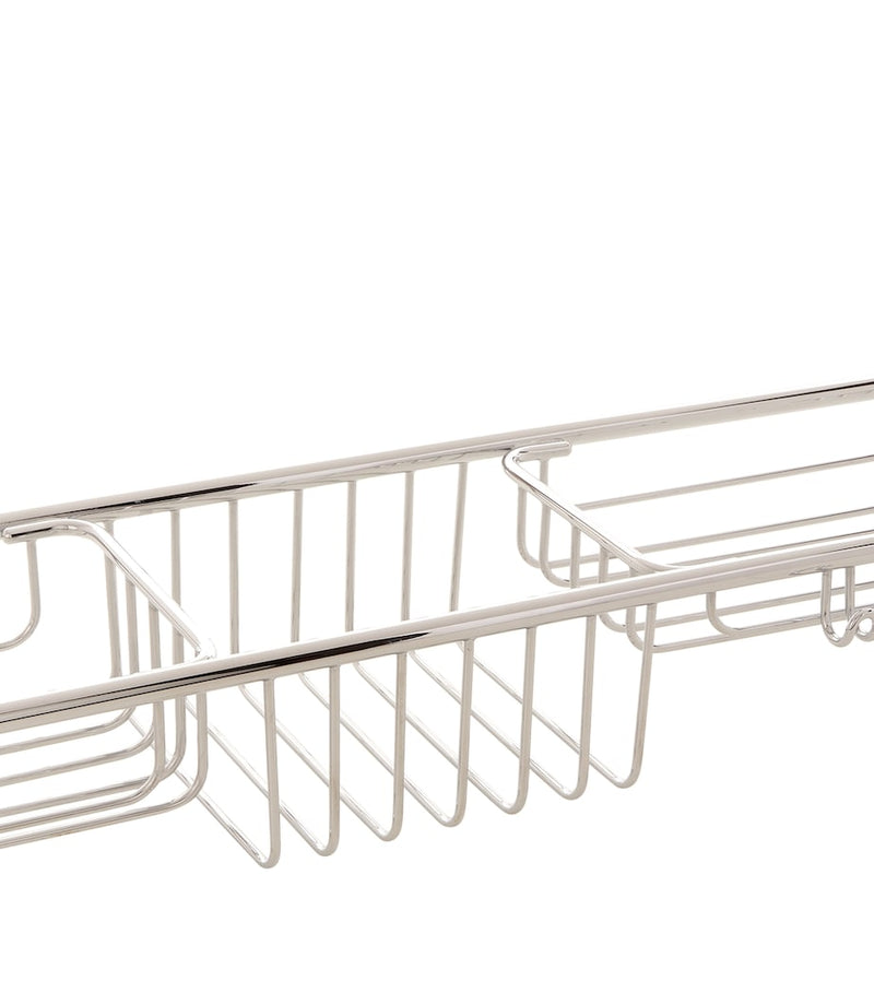 Zodiac extendable bath rack with compartments and hooks (British brand)