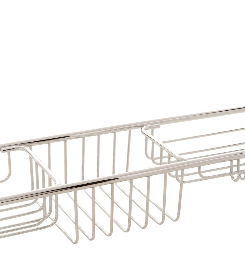 Zodiac extendable bath rack with compartments and hooks (British brand)