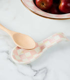 MacKenzie-Childs Rosy Check spoon rest (British brand)