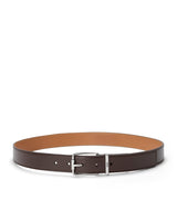 Harrods LOEWE Leather Logo Buckle Belt- Buy online at McGrocer
