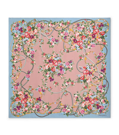Harrods Dolce&Gabbana Silk Floral Foulard 90cm x 90cm- Buy online at McGrocer