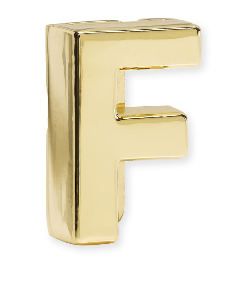 Moleskine gold-plated F notebook charm, imported from the UK