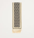 Valentino Garavani silk monogram scarf with tassels, imported from the UK
