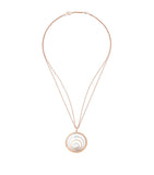 Chopard mixed gold diamond Happy Spirit pendant (British brand)