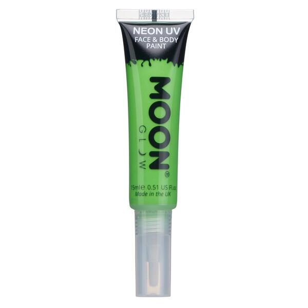 Moon Glow peinture pour le visage UV néon vert intense, importée du Royaume-Uni