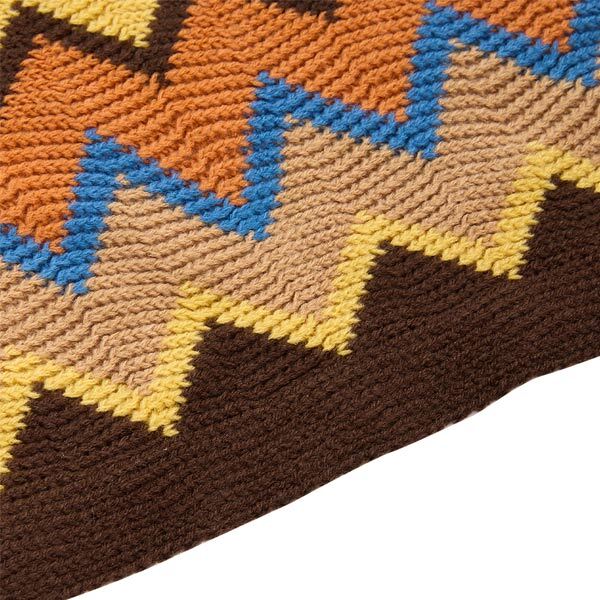 Livingandhome bohemian throw blanket with tassels 170cm - British product