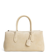 Harrods Polo Ralph Lauren Medium Suede Shoulder Bag- Buy online at McGrocer