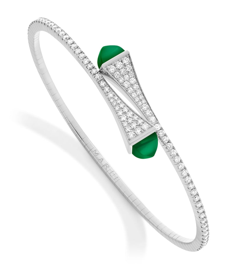 Marli New York Midi Cleo bracelet white gold diamond - British product