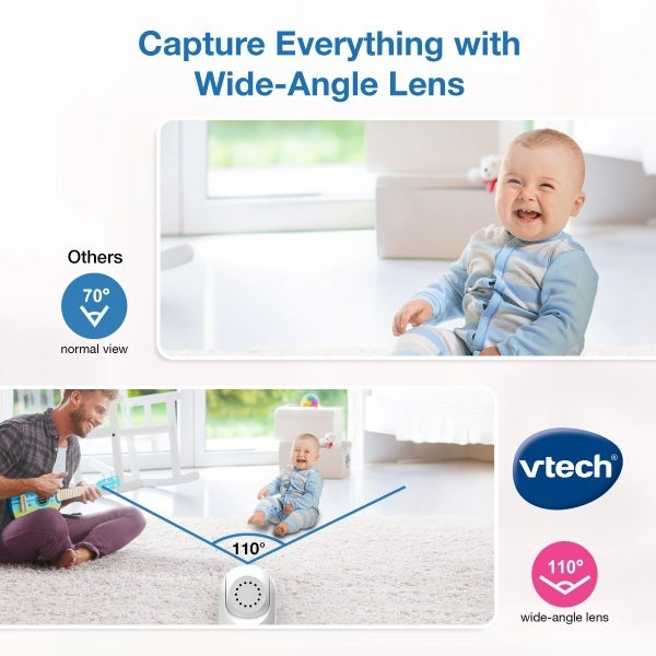 VTech 5-inch pan and tilt baby monitor, imported from the UK