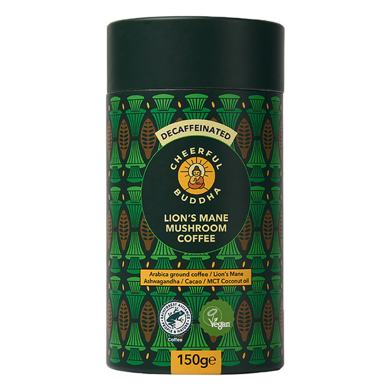 Cheerful Buddha Lion's Mane Mushroom Decaffeinated Coffee 150g - British product