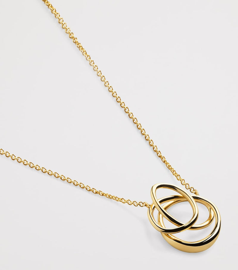 Monica Vinader gold vermeil Nura wrap necklace, UK version