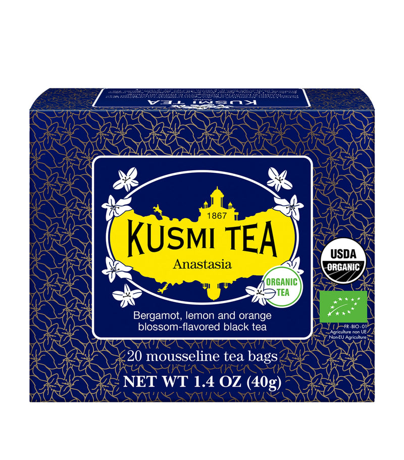 Kusmi organic Anastasia tea 20 tea bags, UK version