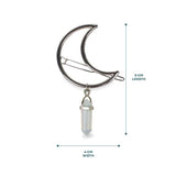 Myga Crystal Moon Hair Clip, imported from the UK
