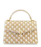 Bvlgari Serpenti Forever mini raffia handbag - British product