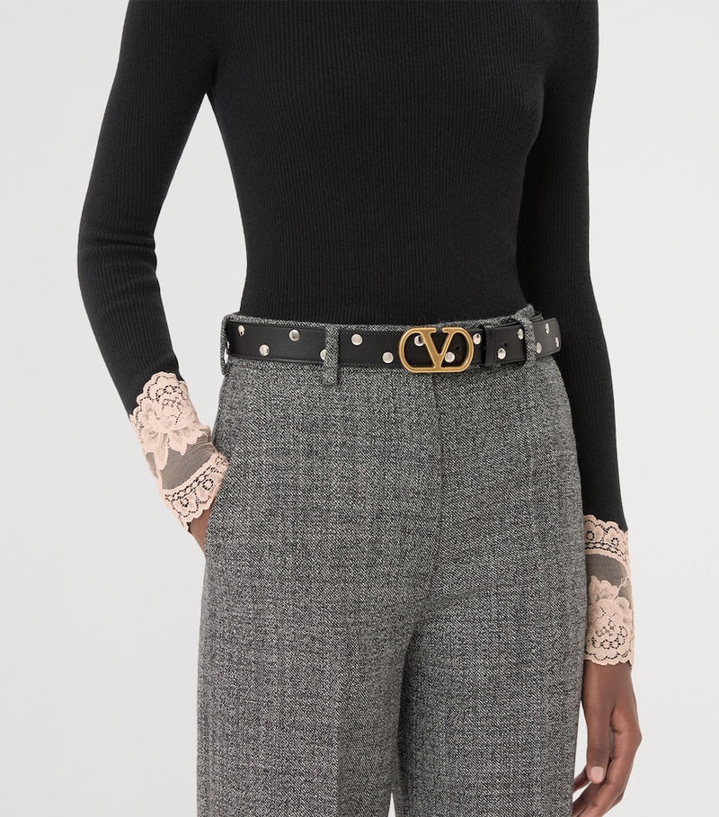 Valentino Garavani VLogo Signature belt 3cm, imported from the UK