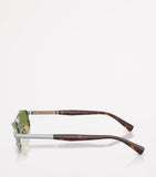Brunello Cucinelli Paloma rectangular titanium sunglasses, UK version