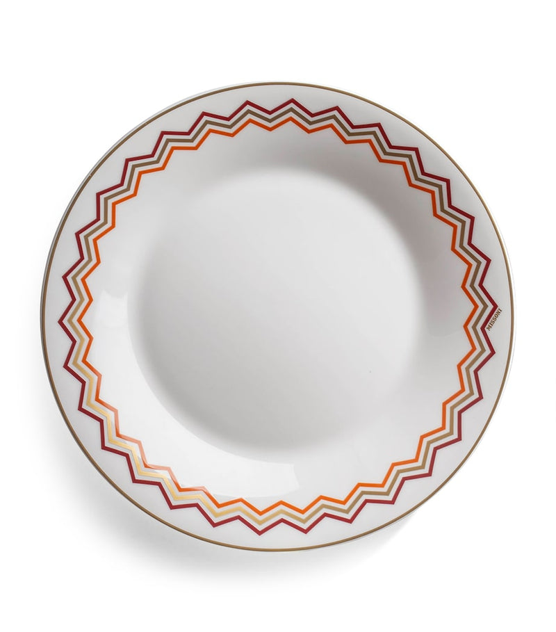 Missoni Home zigzag soup plate 22cm (British brand)