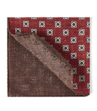 Brunello Cucinelli silk geometric scarf 35cm (British brand)