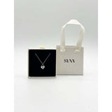 Superdrug SVNX Heart Keyhole Necklace in Silver- Buy online at McGrocer