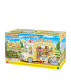 Sylvanian Families rainbow fun nursery bus playset with transforming play area (British brand)