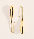 LIÉ STUDIO Evelyn earrings gold plated 5cm, imported from the UK
