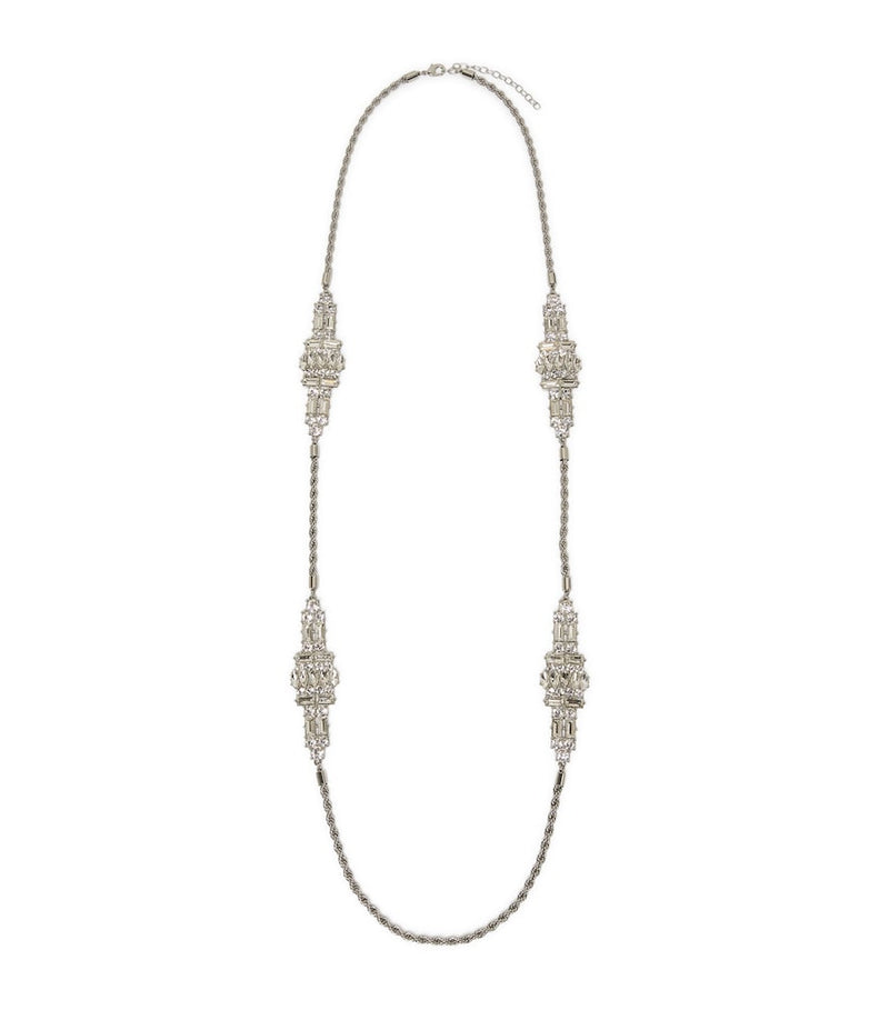 Marina Rinaldi embellished torchon chain necklace, imported from the UK