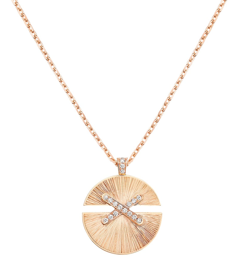 Chaumet Jeux de Liens Harmony pendant rose gold diamond, imported from the UK