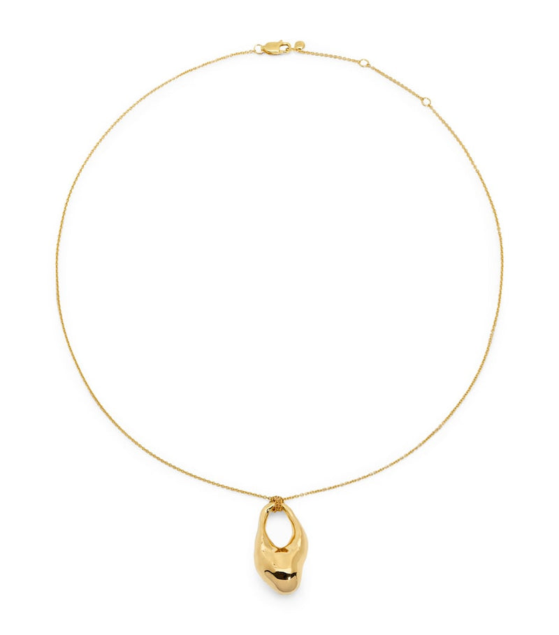 Monica Vinader gold vermeil Antica bold chain necklace 48cm, imported from the UK