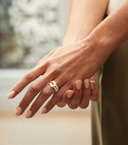 Boodles rose gold knot ring (British brand)