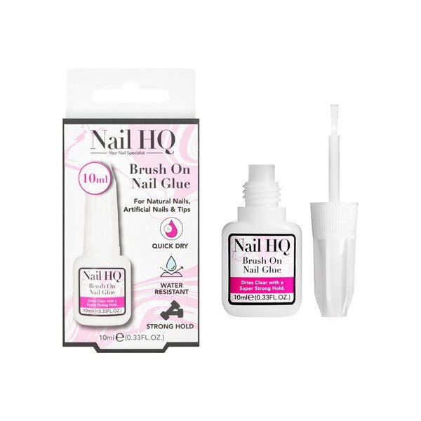 Nail HQ Brush on Nail Glue 10 ml, imported from the UK