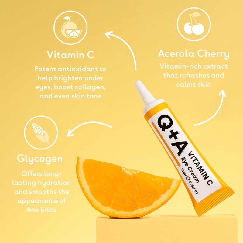 Q+A Vitamin C Eye Cream 15ml