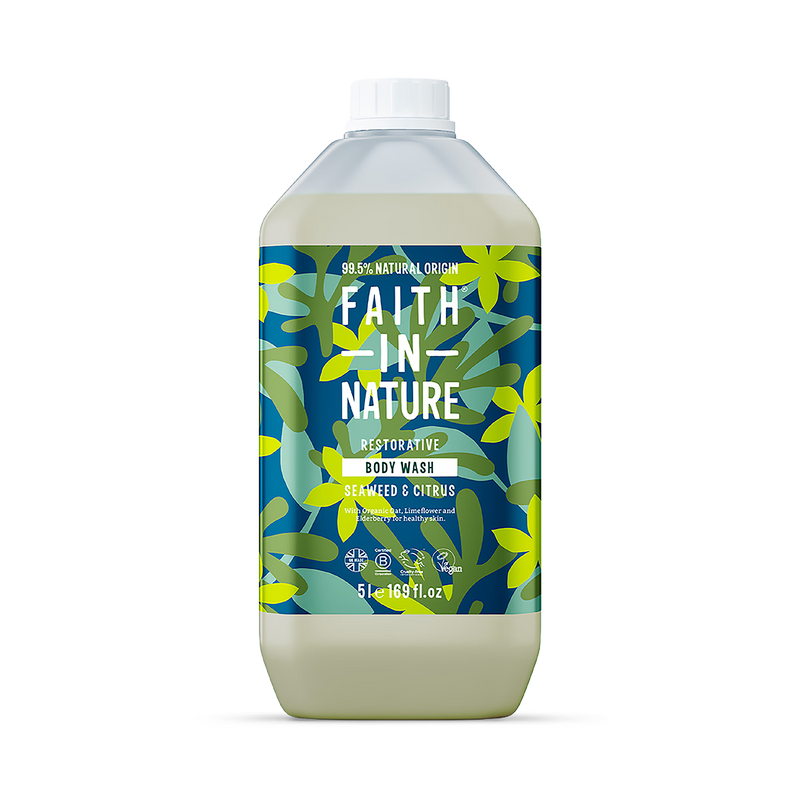 Faith In Nature Body Wash Seaweed & Citrus 5L (British brand)