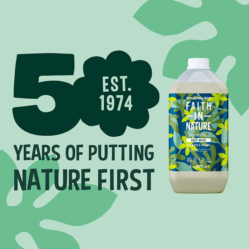 Faith In Nature Body Wash Seaweed & Citrus 5L (British brand)