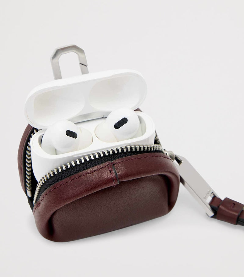 AllSaints Leather Rosalie AirPods case, imported from the UK