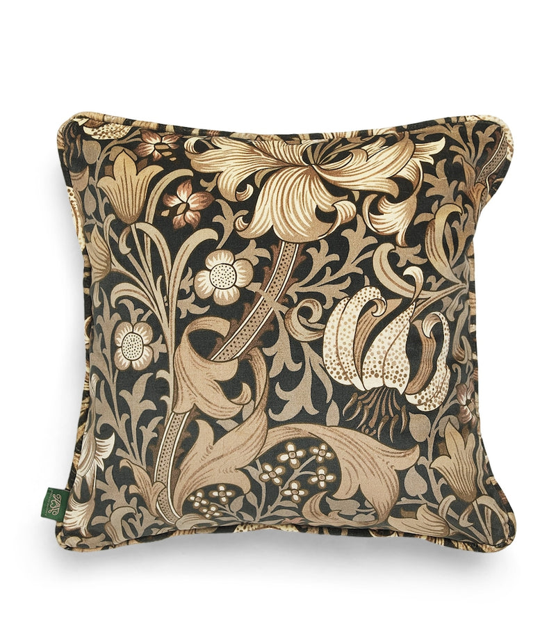 House Of Hackney Velvet Golden Lily cushion 40cm x 40cm, UK version