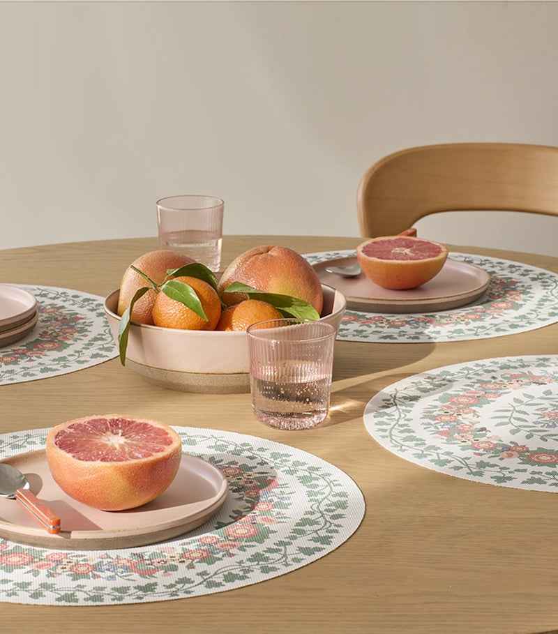 Chilewich Ludington round placemat 38cm - British product