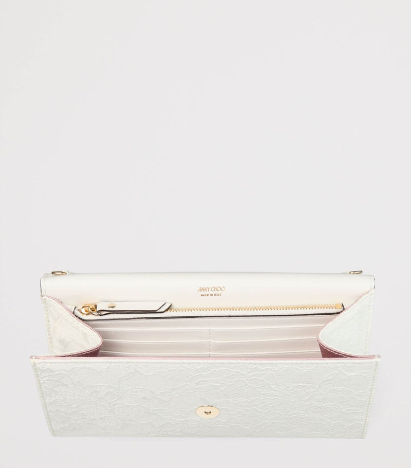 Jimmy Choo Lace Emmie clutch bag, UK version